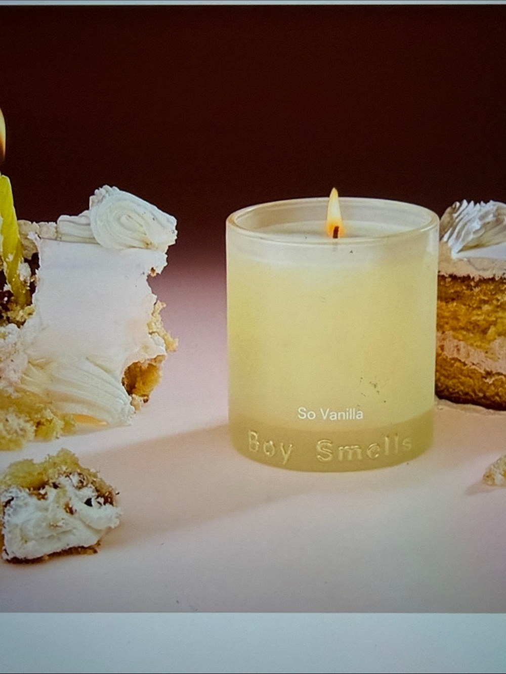 So Vanilla Scented Candle - White